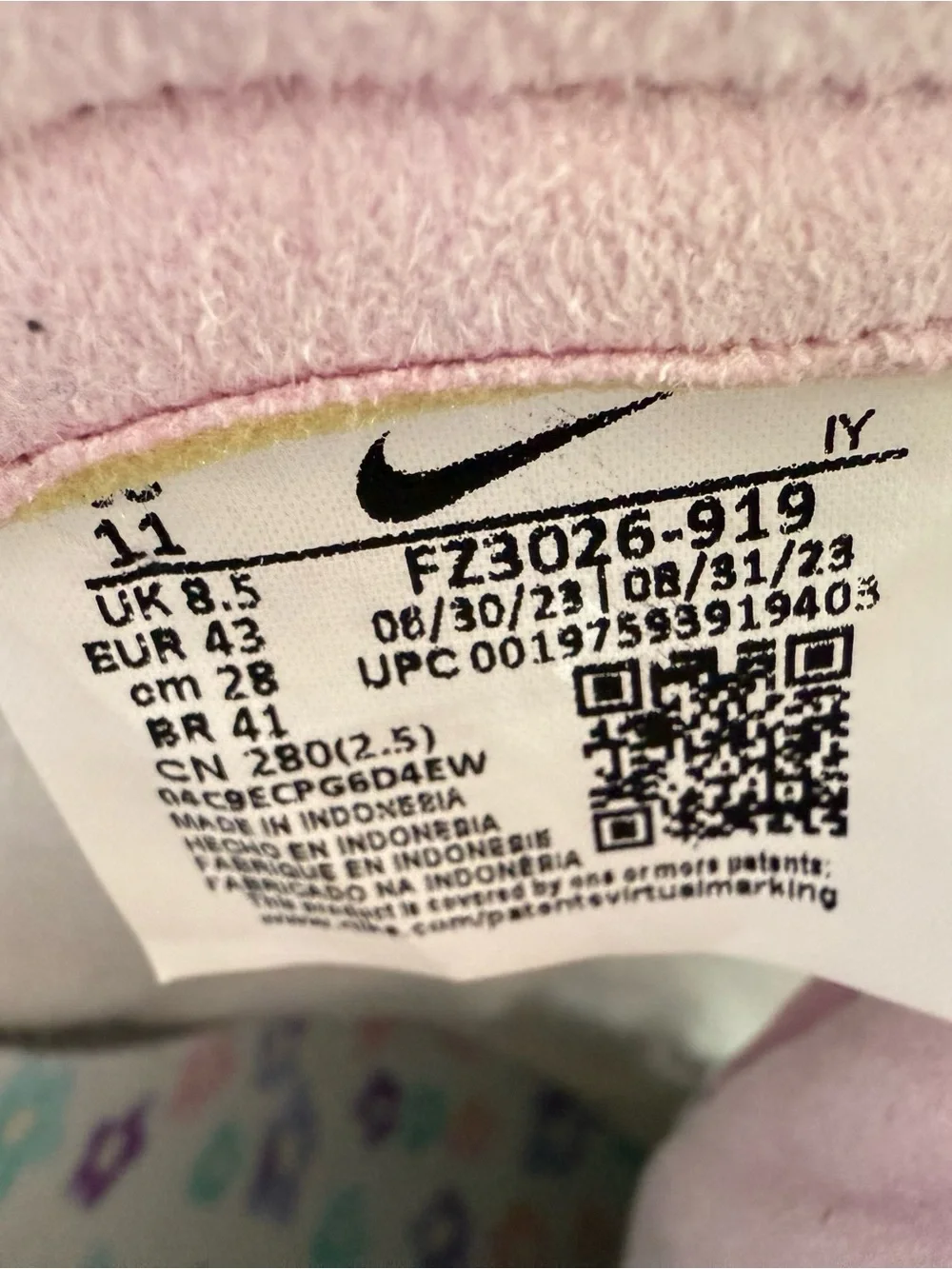 Nike x Doernbecher XIX Dunk High 'White Pink' size 11, cookie sneaker